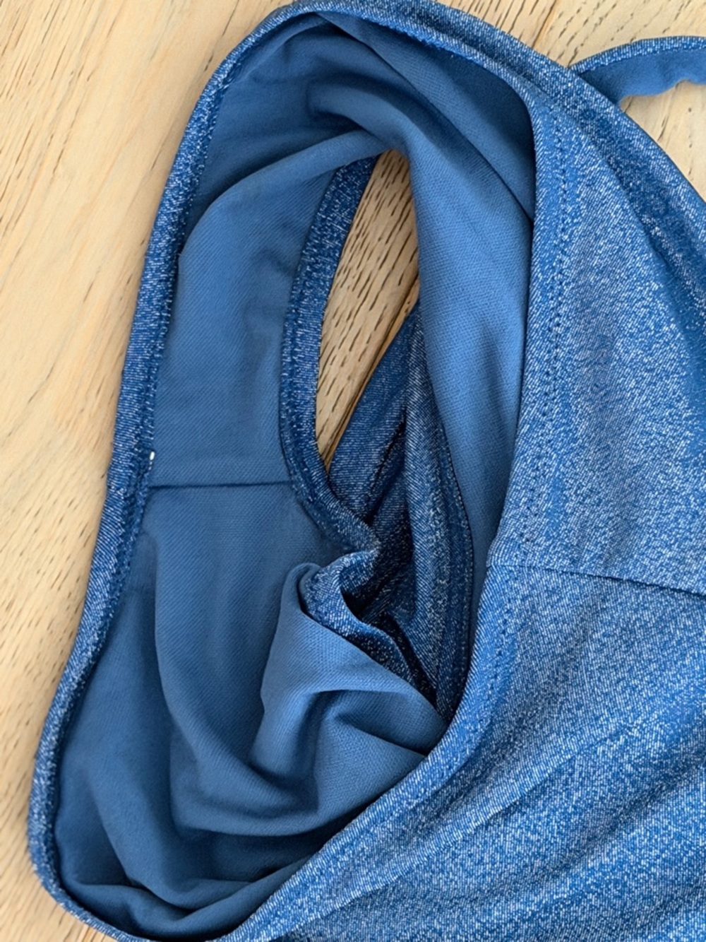 Shade & Shore Shimmery Indigo One-Piece Swimsuit - Picture 6 of 6